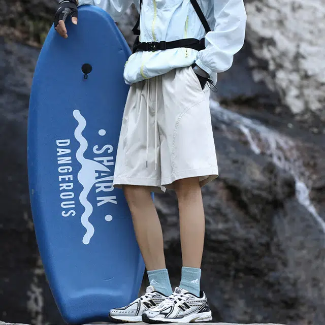 佐菲利 美式斜切速干冰丝沙滩裤薄款篮球运动户外四分裤宽松工装裤休闲短裤 男款