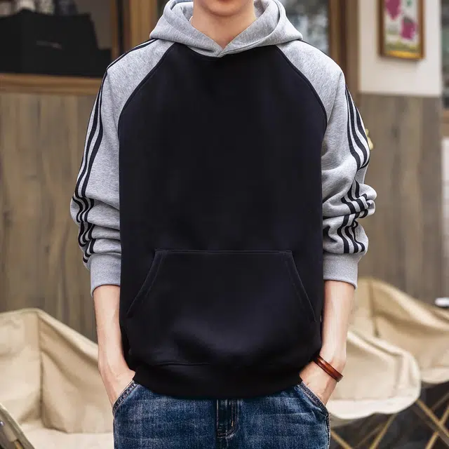 格蓝鹿 连帽宽松套头卫衣 男女同款