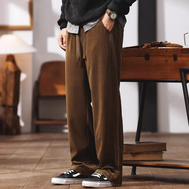 格蓝鹿 美式立体美拉德水洗复古潮牌百搭重磅宽松休闲垂感阔腿工装裤 男女同款