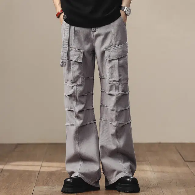 格蓝鹿 美式水洗宽松潮牌工装裤 男款