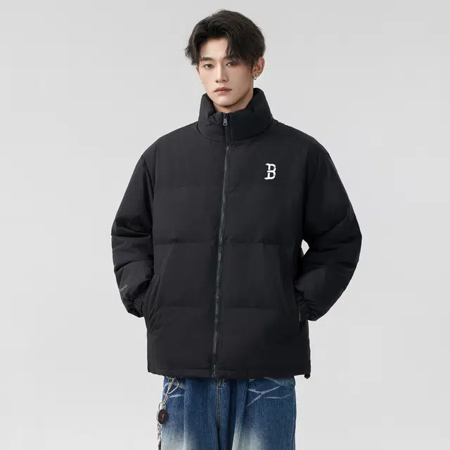 YABAOBAO Logo Puffer Jacket