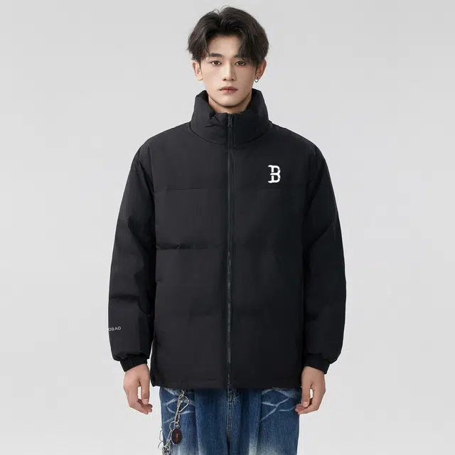 YABAOBAO Logo Puffer Jacket