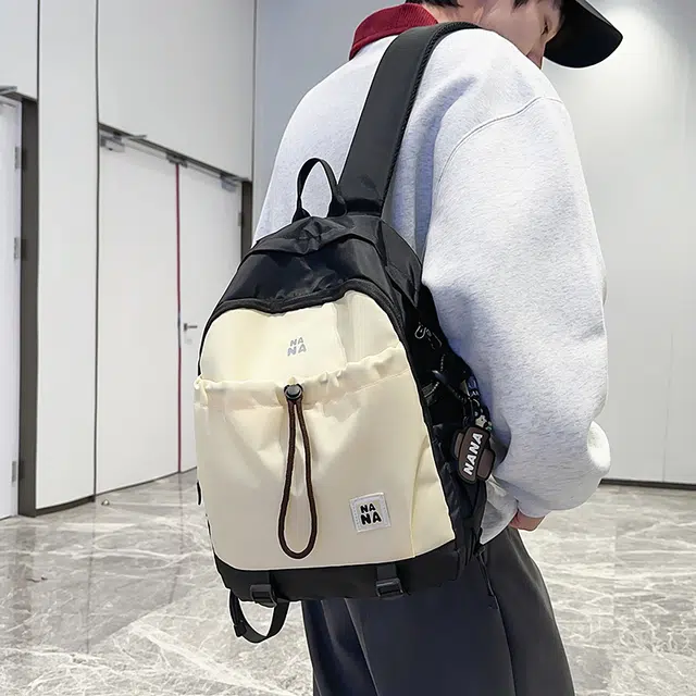 行途 潮流简约小众设计大容量 尼龙 双肩包 男女同款情侣款 多色