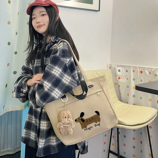 行途 高颜值外出简约小巧立体通勤加厚上班 复合布 托特包手提包 女款 多色