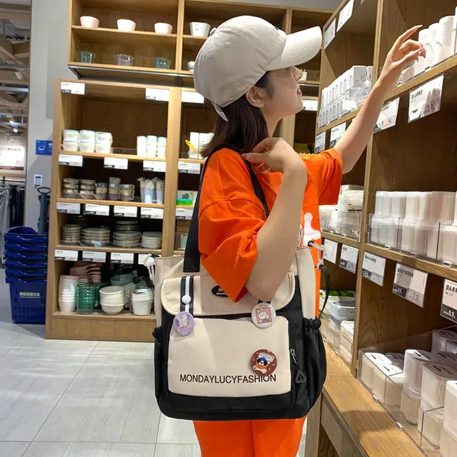 行途托特包高颜值尼龙大容量单肩斜挎包女