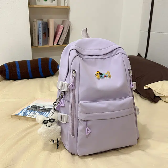 行途 可爱卡通轻便小众高颜值 尼龙 双肩包 常规 女款 多色