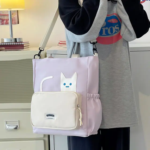 行途 小众可爱多功能流行通勤 尼龙 斜挎包 女款 多色