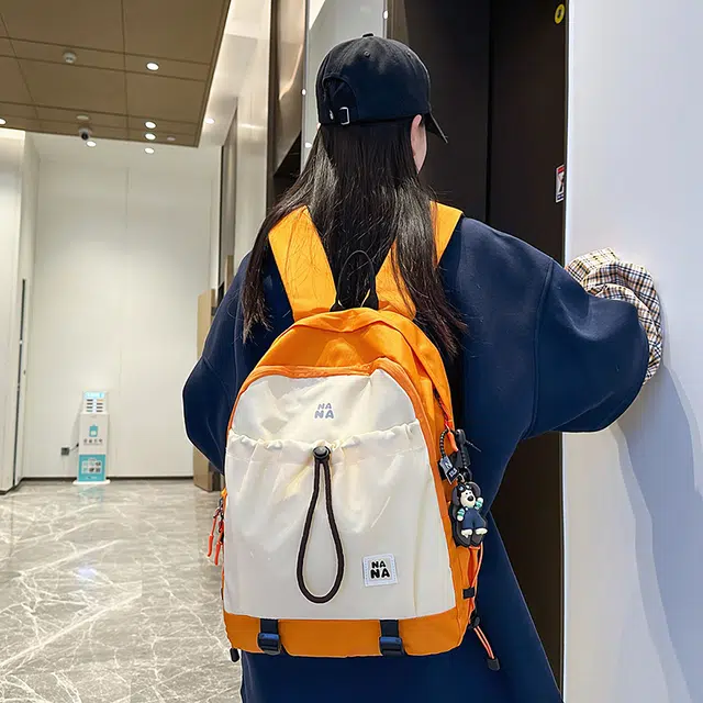 行途 潮流简约小众设计大容量 尼龙 双肩包 男女同款情侣款 多色