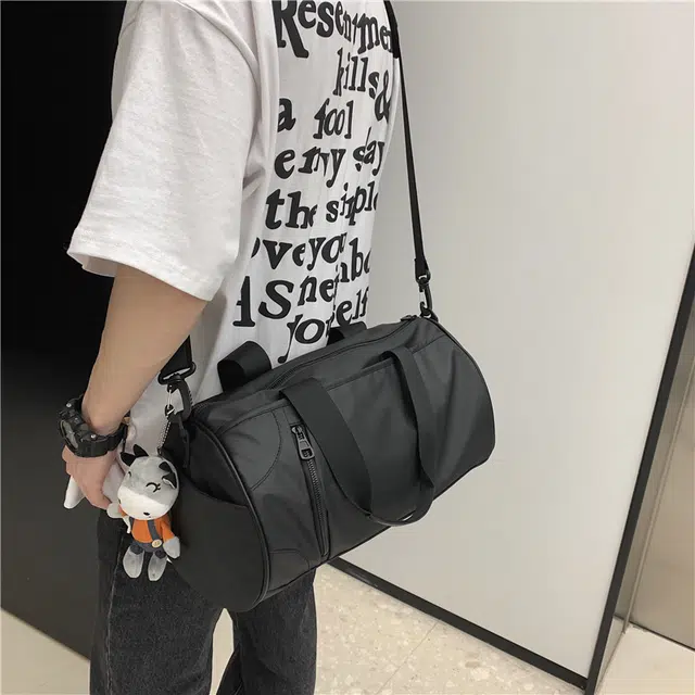 行途 大容量百搭 牛津布 健身包 大号 男女同款情侣款 绿色/灰色/黑色