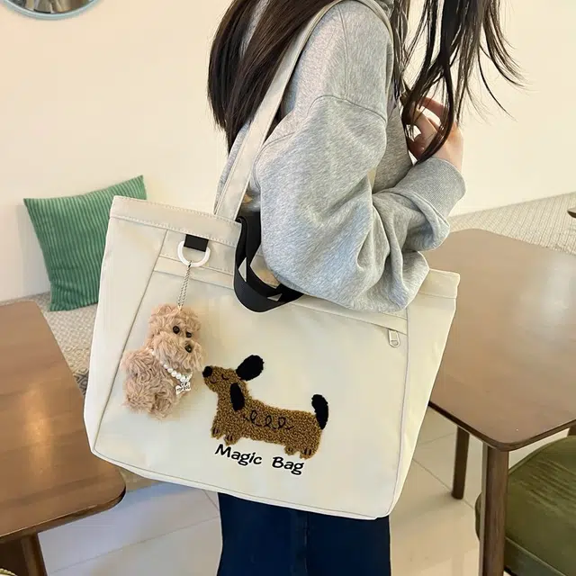 行途 高颜值外出简约小巧立体通勤加厚上班 复合布 托特包手提包 女款 多色