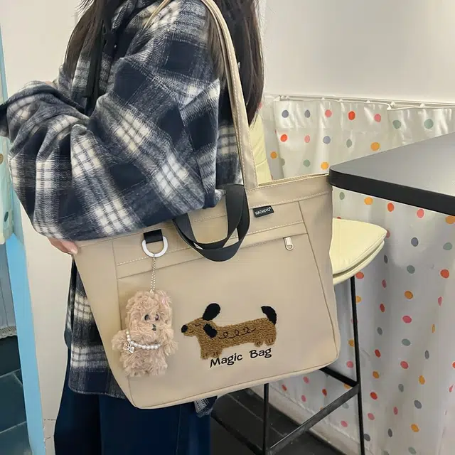 行途 高颜值外出简约小巧立体通勤加厚上班 复合布 托特包手提包 女款 多色