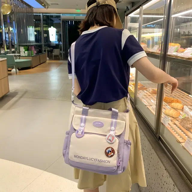 行途托特包高颜值尼龙大容量单肩斜挎包女