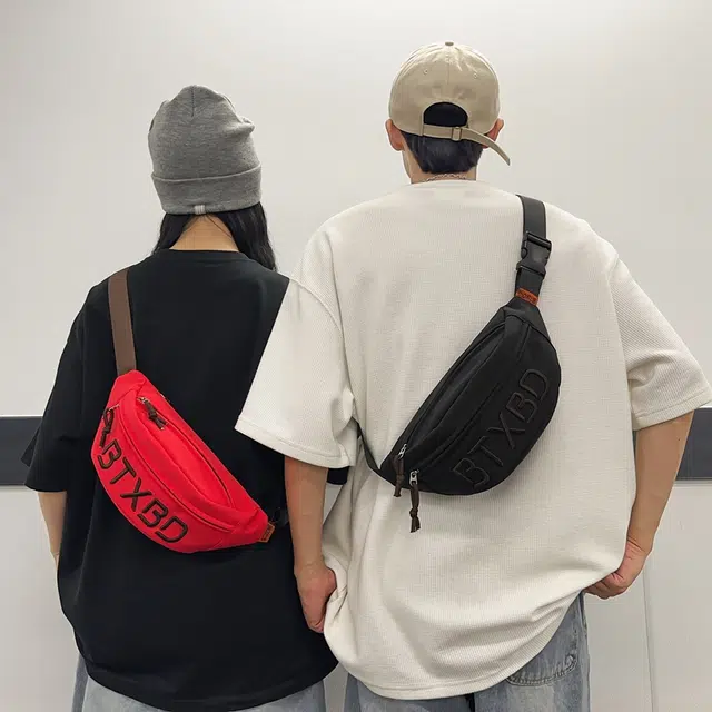 行途胸包男女背包字母斜挎包防泼水腰包女大容量单肩包运动潮牌男士包包