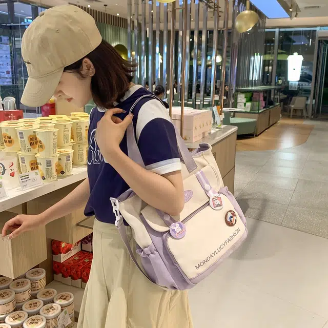 行途托特包高颜值尼龙大容量单肩斜挎包女