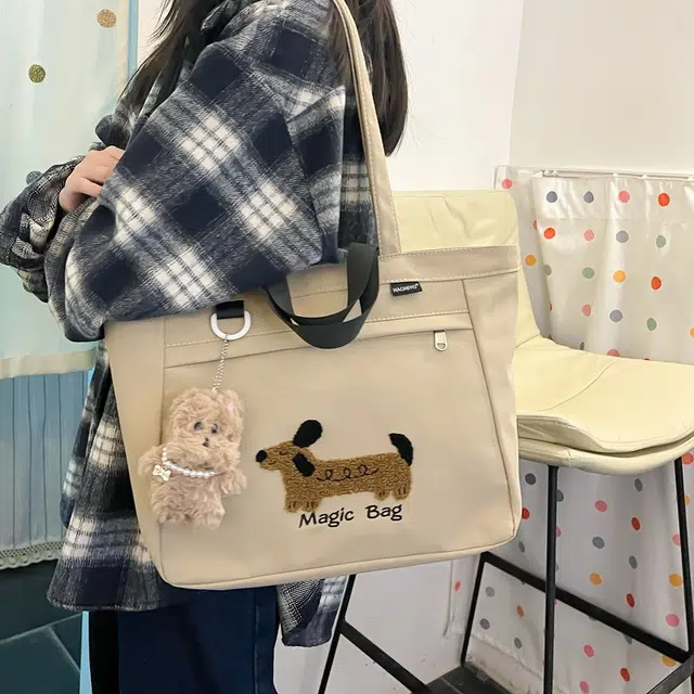 行途 高颜值外出简约小巧立体通勤加厚上班 复合布 托特包手提包 女款 多色