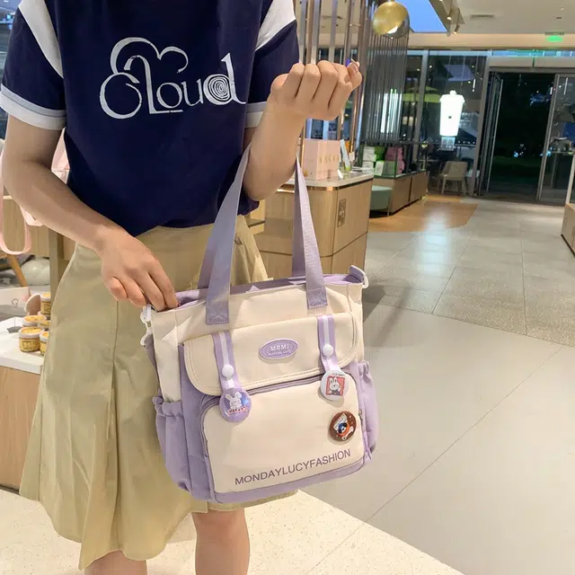 行途托特包高颜值尼龙大容量单肩斜挎包女