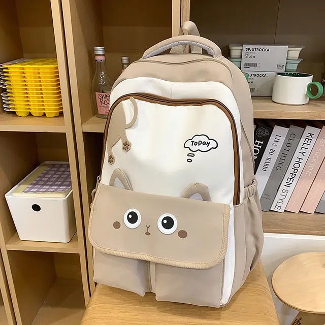 行途 可爱毛绒个性简约休闲 尼龙 双肩包 常规 女款 多色