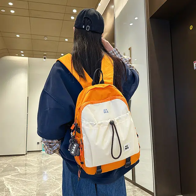 行途 潮流简约小众设计大容量 尼龙 双肩包 男女同款情侣款 多色