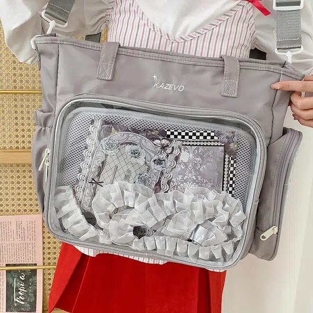 行途 日系学生党三用痛包高颜值 尼龙布 单肩斜挎双肩手提包 女款 多色