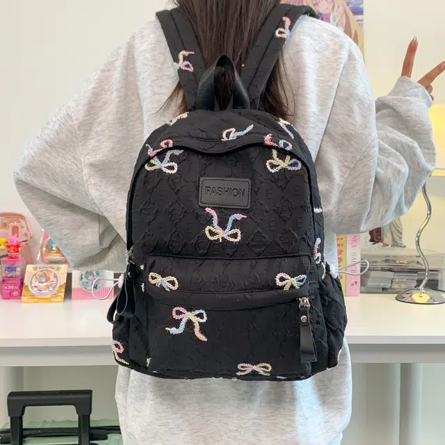 行途 小众高颜值日系百搭书包大容量初高中大学生电脑包 尼龙 双肩包 常规 女款 多色