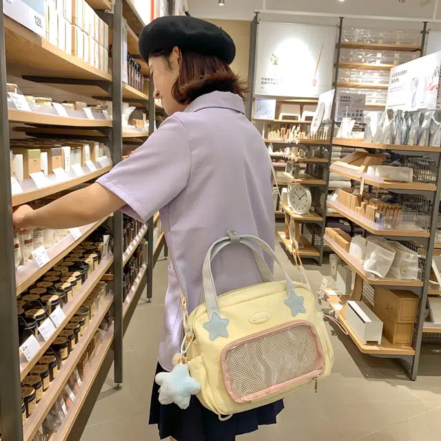 行途 时尚洋气纯色气质 涤棉 单肩斜挎包 女款 多色