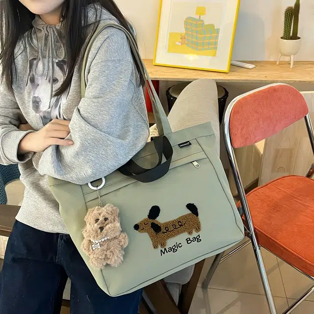 行途 高颜值外出简约小巧立体通勤加厚上班 复合布 托特包手提包 女款 多色