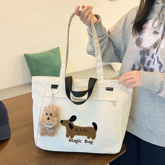 行途 高颜值外出简约小巧立体通勤加厚上班 复合布 托特包手提包 女款 多色