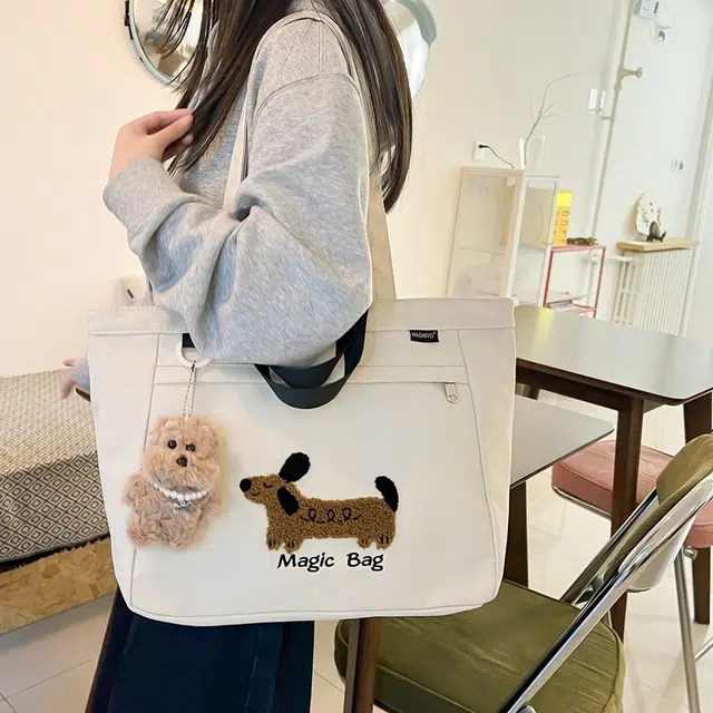 行途 高颜值外出简约小巧立体通勤加厚上班 复合布 托特包手提包 女款 多色