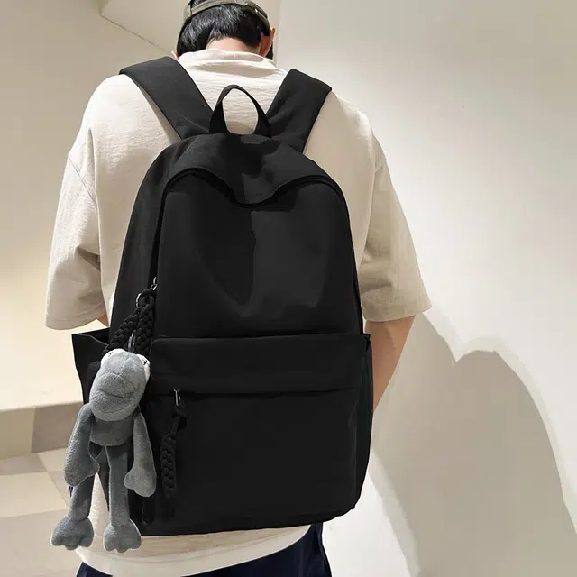 行途 旅行轻便简约校园学院大容量高中大学生 双肩包 男女同款情侣款 多色 尼龙