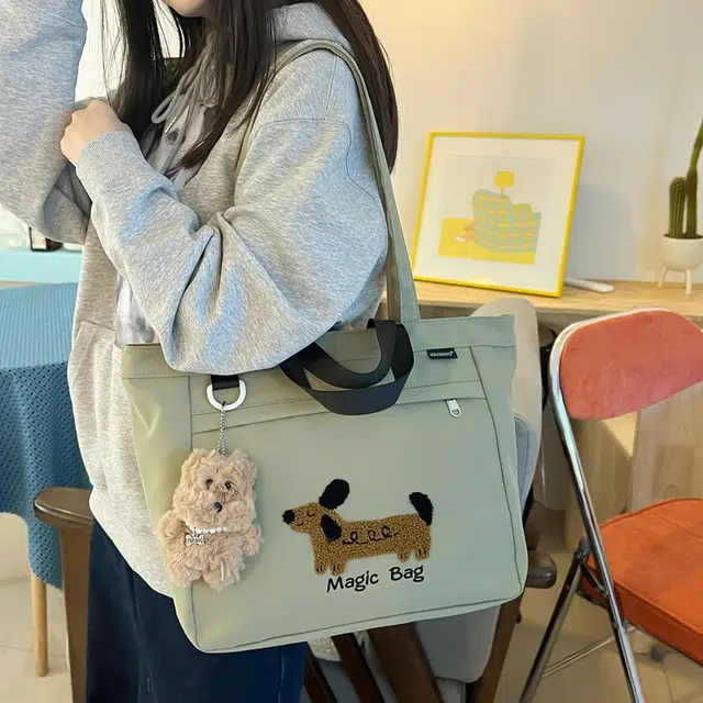 行途 高颜值外出简约小巧立体通勤加厚上班 复合布 托特包手提包 女款 多色
