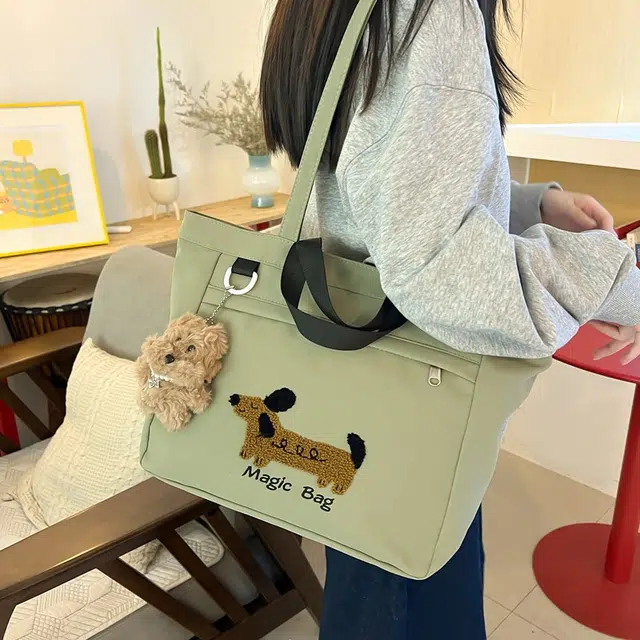 行途 高颜值外出简约小巧立体通勤加厚上班 复合布 托特包手提包 女款 多色