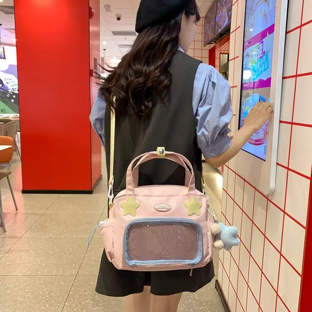 行途 时尚洋气纯色气质 涤棉 单肩斜挎包 女款 多色