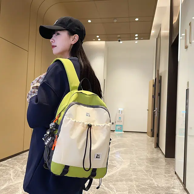 行途 潮流简约小众设计大容量 尼龙 双肩包 男女同款情侣款 多色
