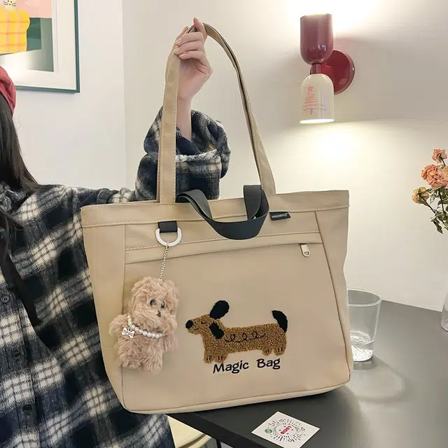 行途 高颜值外出简约小巧立体通勤加厚上班 复合布 托特包手提包 女款 多色