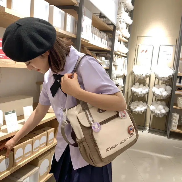 行途托特包高颜值尼龙大容量单肩斜挎包女