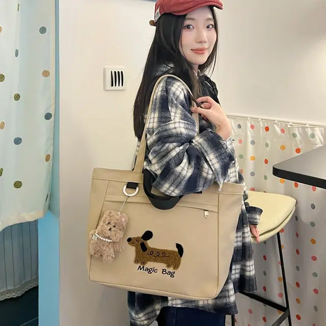 行途 高颜值外出简约小巧立体通勤加厚上班 复合布 托特包手提包 女款 多色