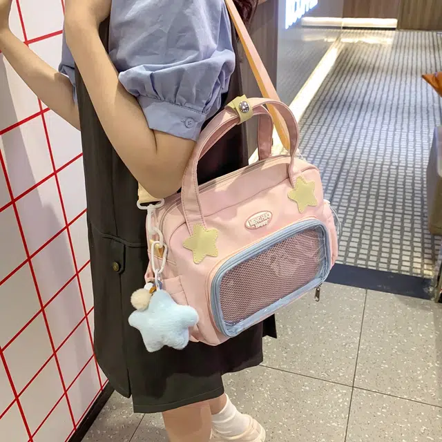 行途 时尚洋气纯色气质 涤棉 单肩斜挎包 女款 多色