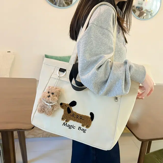 行途 高颜值外出简约小巧立体通勤加厚上班 复合布 托特包手提包 女款 多色