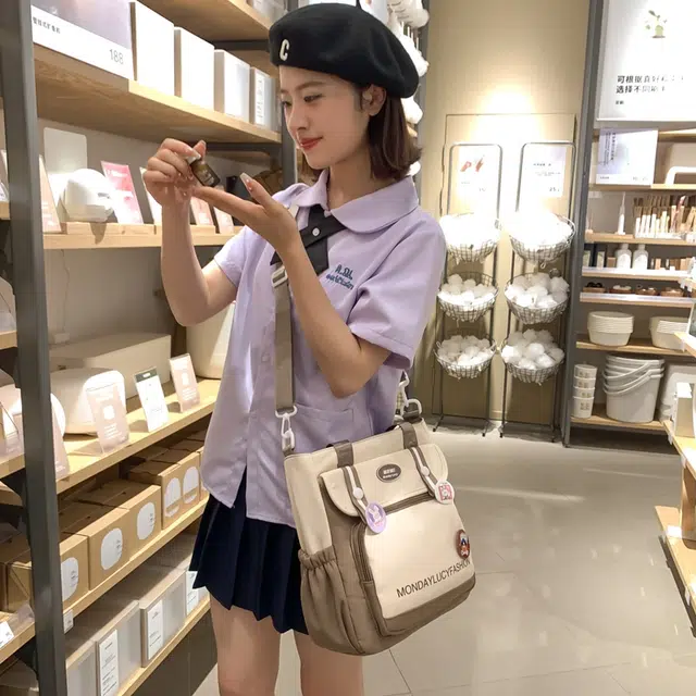 行途托特包高颜值尼龙大容量单肩斜挎包女