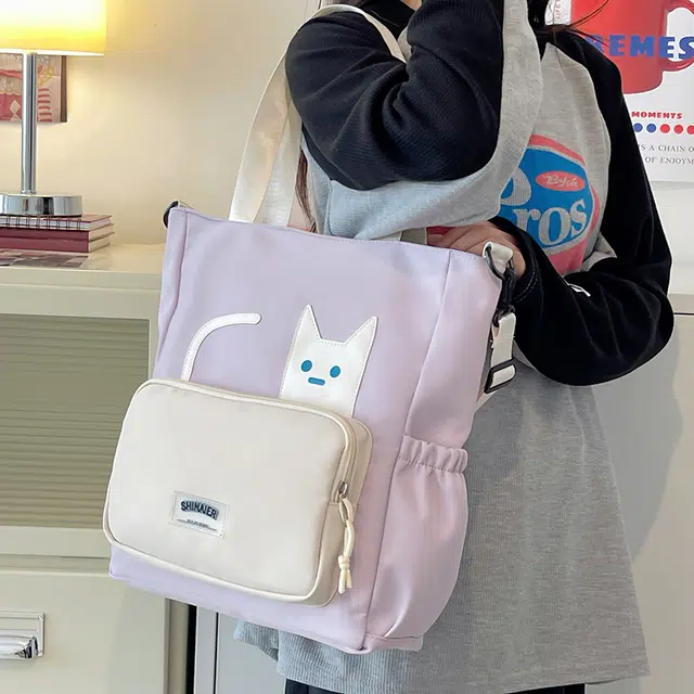 行途 小众可爱多功能流行通勤 尼龙 斜挎包 女款 多色