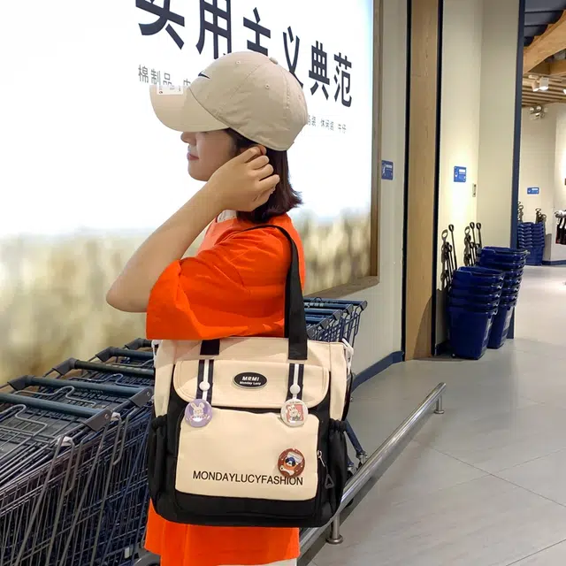 行途托特包高颜值尼龙大容量单肩斜挎包女