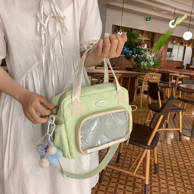 行途 时尚洋气纯色气质 涤棉 单肩斜挎包 女款 多色