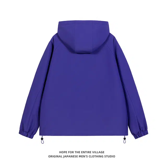 奇迹街区 日系街头连帽潮牌宽松防风机能夹克外套 男女同款