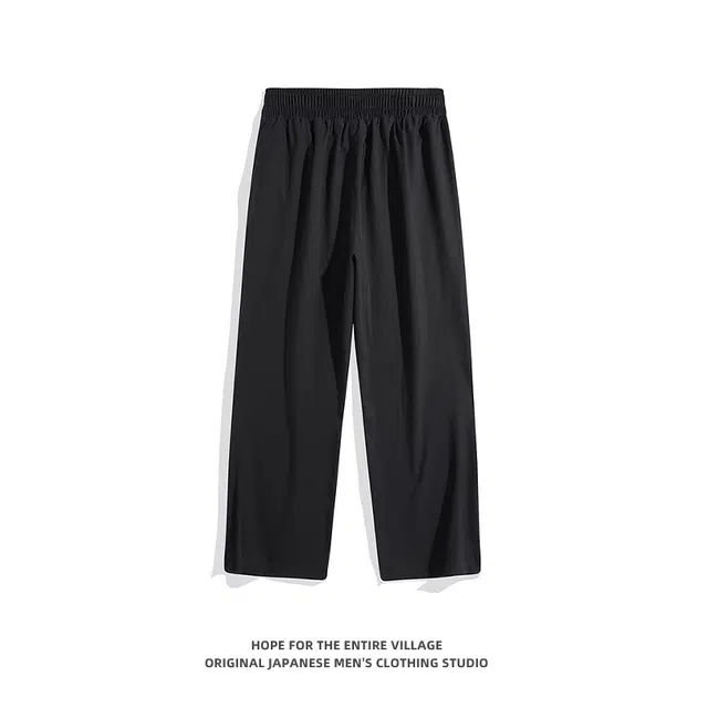 奇迹街区 日系潮牌简约直筒宽松阔腿百搭长裤休闲裤 男女同款