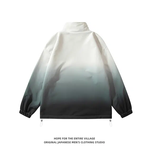 奇迹街区 潮牌日系运动立领秋季街头宽松百搭夹克外套 男女同款