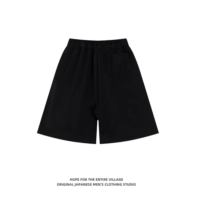 奇迹街区 美式潮牌宽松五分休闲短裤 男女同款