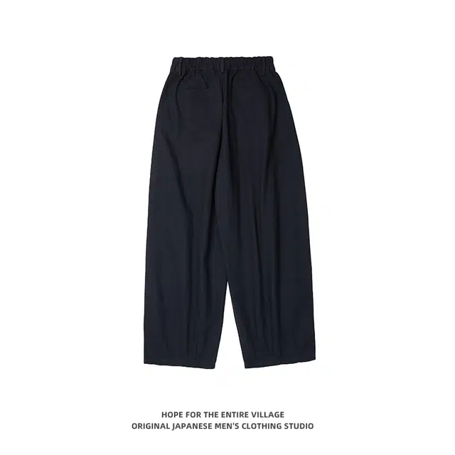 奇迹街区 日系简约直筒潮牌宽松百搭休闲裤 男女同款