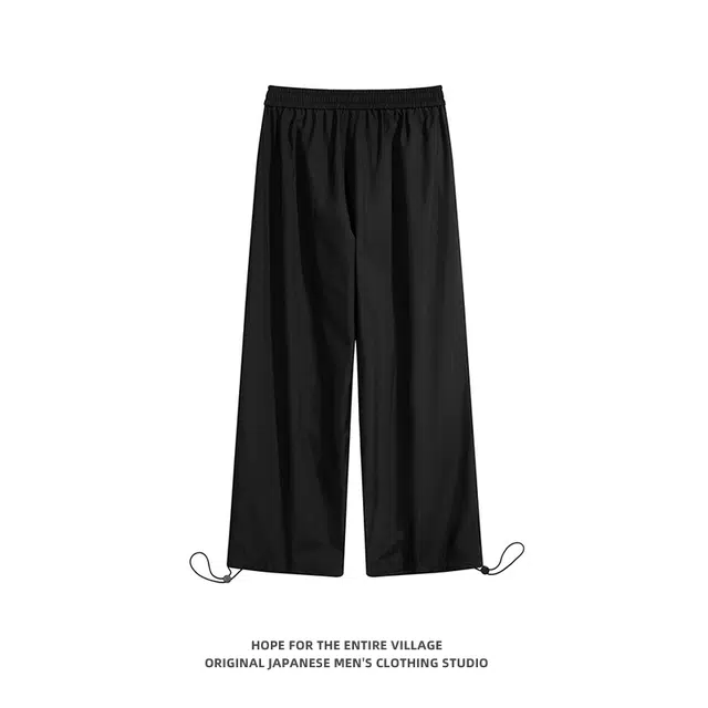 奇迹街区 日系潮牌简约直筒宽松百搭长裤休闲裤 男女同款