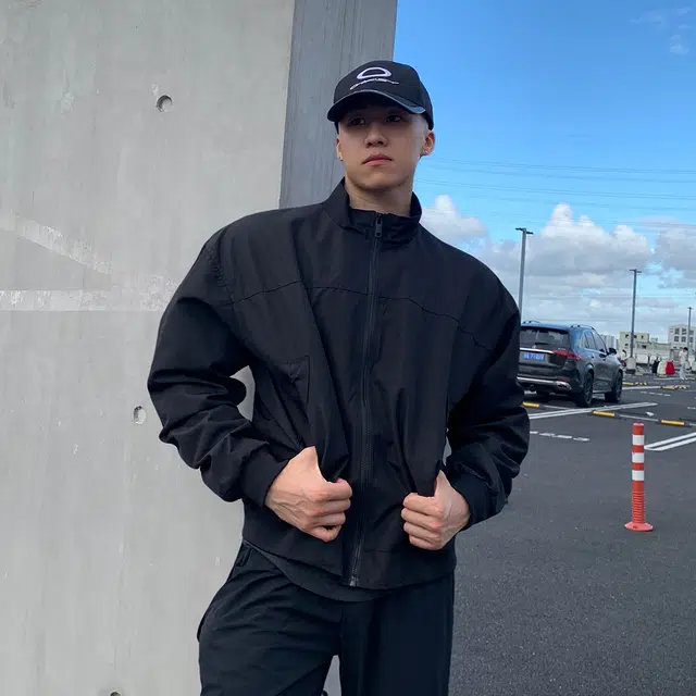 奇迹街区 美式潮牌纯色复古教练三防户外工装高街立领长袖夹克外套 男女同款