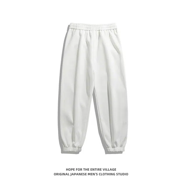 奇迹街区 日系简约直筒潮牌宽松阔腿百搭时尚休闲裤 男女同款